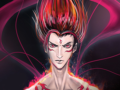 Nezha digital painting