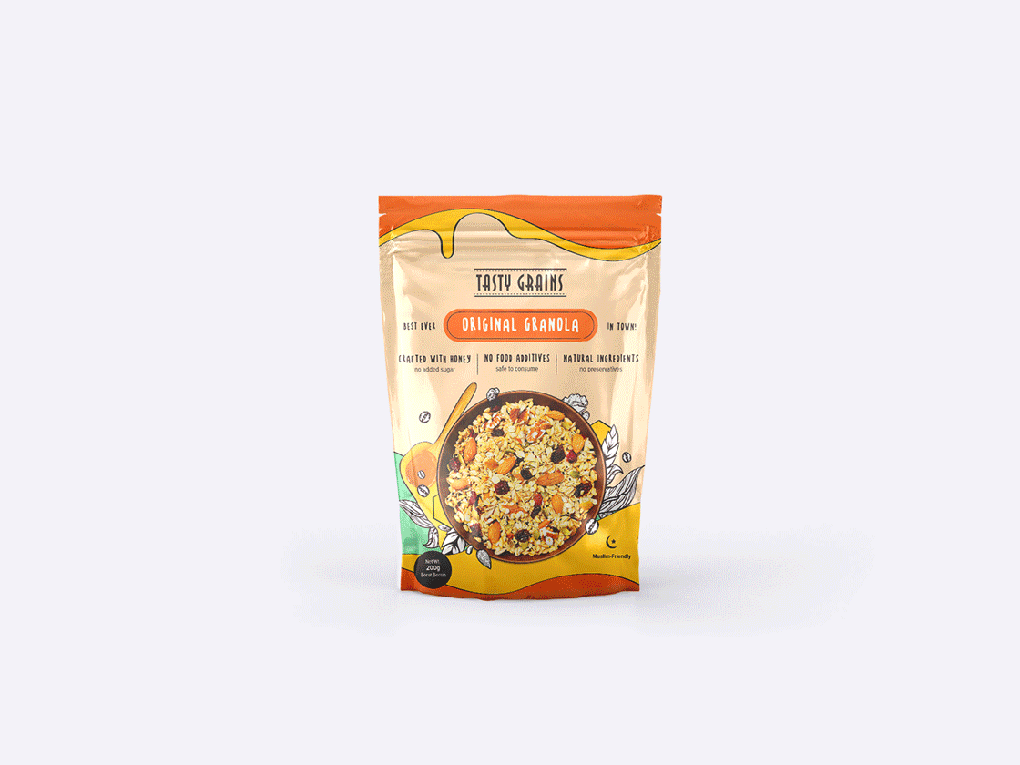 Modern Granola Packaging Redesign